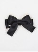 Elegant Mature Princess Style Daily Commute Black Ribbon Two Layers Bowknot Lace Classic Lolita Hairpin