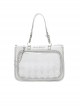 College Style American Retro Diamond Plaid Transparent Layer Peripheral Display School Lolita Crossbody Handheld Shoulder Bag