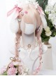 Colorful Candy Series Japanese Harajuku Soft Pink Girl Orange Gradient Slightly Curly Long Hair Sweet Lolita Wig