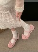 Korean Style Spring Fashion Cute Doll Sense Ribbon Bowknot Cute Round Toe Sweet Lolita Low Heels Mary Jane Shoes