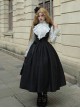 Night Traveller Series Stylish Elegant Lady Black Rose Long Lace Ribbon Classic Lolita Waist Decoration