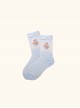 Japanese Style Cute Bear Cake Stripe Print Versatile Daily Cotton Uniformed Fairytale Sweet Lolita Socks