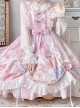 Light Color Garland Bunny Print Big Tailed Trawler Mesh Yarn Dreamlike Summer Sweet Lolita Halter Neck Sleeveless Dress