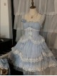 Annie Tea Party Series Ribbon Bowknot Princess Style Gorgeous Lace Girl Dreamy Sweet Lolita Sleeveless Dress