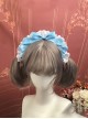 Daily Versatile Girl Retro Hair Accessory Cotton Lace Symmetrical Satin Ribbon Bowknot Sweet Lolita Headband