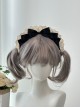 Daily Versatile Girl Retro Hair Accessory Cotton Lace Symmetrical Satin Ribbon Bowknot Sweet Lolita Headband