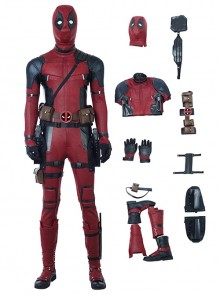 Deadpool 2 Halloween Cosplay Deadpool Wade Winston Wilson Costume Bodysuit Full Set