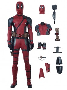 Deadpool 2 Halloween Cosplay Deadpool Wade Winston Wilson Costume Set Without Shoes And Props