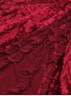 Gothic Style Blood Rose Velvet Metal Breast Chain Decoration Elegant Red Maxi Suspender Dress