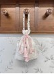 Night Rose Series Lace Retro Elegant Flower Print Classic Lolita Tassel Rope Embroidered Tote Bag