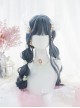 Aquarius Series Indigo Gray Blue Antiquity Elegant Big Wavy Long Curly Hair Classic Lolita Full Head Wig