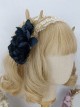 Greek Style Rural Elegant Retro Simulated Flower Leaves Lace Pearls Fairy Classic Lolita Accessory Hairband