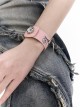 Shibuya Hotties Landmine Girl Y2K Versatile Sweet Cool Punk Lolita Leather Rhinestone Button Bracelet