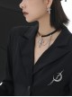 Sweet Cool Gothic Punk Lolita Black Pink Spice Girls Ceiling Loyalty Cross Necklace Sexy Clavicle Chain