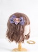 Loire Vineyard Plush Simulated Grapes Flower Texture Wrinkles Large Bowknot Elegant Classic Brooch Hairpin