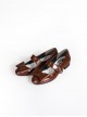 Soft Candy Series Bowknot Simple Daily Elegant Lady Low Heel Classic Lolita Pointed Top Mary Jane Shoes