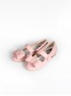 Soft Candy Series Bowknot Simple Daily Elegant Lady Low Heel Classic Lolita Pointed Top Mary Jane Shoes