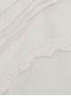 Steampunk Style Retro Stand Collar Lace Ruffled Bronze Button Loose Off White Long Sleeves Blouse