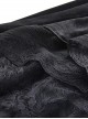 Gothic Style Gorgeous Velvet Exquisite Embroidered Lace Elegant Black Tight Fishtail Skirt