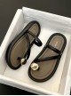 Summer Seaside Beach Vacation Casual Fashionable Metal Ring Versatile Kawaii Fashion Lolita Roman Sandals