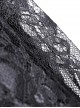 Gothic Style Retro Velvet Lace Spliced Exquisite Three Dimensional Flowers Gorgeous Black Ruffled Long Skirt
