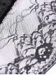 Gothic Style Elegant Velvet Splicing Lace Mesh Hem Daily Simple Black Short Skirt
