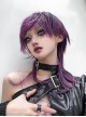 Taboo Idol Series Gradient Purple Cool Wolf Tail Juvenile Reverse Curling Hair Ouji Fashion Full Head Wig