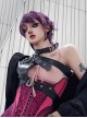Taboo Idol Series Gradient Purple Cool Wolf Tail Juvenile Reverse Curling Hair Ouji Fashion Full Head Wig