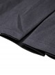 Punk Style Rebellious Rock Roll Hollow Metal Cross Waist Bag Design Daily Cool Black Pleated Skirt