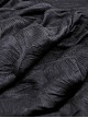 Gothic Style Personalized Ripped Lace Irregular Messy Hem Design Black High Waist Skirt