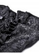 Gothic Style Luxury Palace Embroidery Exquisite Lace Ruffles Cross Ribbon Elegant Black Corset Skirt