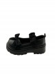 Soft Girl Daily Versatile Pleated Rope Shoelaces Sweet Lolita Kawaii Chunky Heel Thick Sole Round Toe Mary Jane Shoes