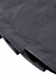 Punk Style Cool Rivet Metal Buckle Decorative Belt PU Leather Material Black Sexy Pleated Mini Skirt