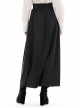 Gothic Style Retro Exquisite Embroidery Unique Metal Special Shaped Buckle Elegant Black Waist Long Skirt