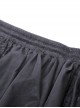 Gothic Style Palace Ruffled Delicate Mesh Lace Elastic Waist Elegant Black Maxi Tail Skirt