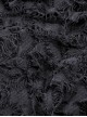 Punk Style Cool Personalized Metal Skull Hand Zip Unique Tattered Woven Fabric Black Long Tail Skirt