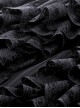 Gothic Style Luxury Velvet Exquisite Layered Mesh Lace Ruffle Elastic Waist Elegant Black Princess Skirt