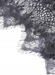 Gothic Style Exquisite Velvet Printed Mesh Layered Lace Elegant Retro Black Fluffy Palace Skirt
