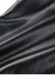 Gothic Style Exquisite Lace Leather Stitching Sexy Flower Hollows Black Tight Leggings Pants
