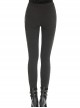 Gothic Style Retro Victoria Sexy Flower Embroidered Lace Stitching Hollow Elegant Black Tight Trousers