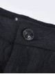 Gothic Style Retro Victoria Sexy Flower Embroidered Lace Stitching Hollow Elegant Black Tight Trousers