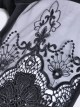 Gothic Style Retro Victoria Sexy Flower Embroidered Lace Stitching Hollow Elegant Black Tight Trousers