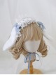 Alice Hair Accessory Cute Versatile Multicolor Bowknot Ribbon Sweet Lolita Plush Rabbit Ears Lace Hairband