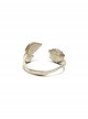 Hydrangea 3D Flowers Mori Small Fresh Literature Cute Lovely Half Open Small Flower Leaf Kawaii Fashion Ring