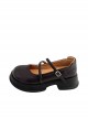 Simple Commute Versatile Daily Vintage Elegant Sweet Lolita French Round Toe Thick Sole Mary Jane Shoes