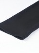 Punk Style Sexy Hollow Shoulder Metal Ring Buckle Daily Black Knitted Stretch Long Sleeves Slim T Shirt