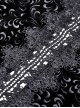 Gothic Style Luxury Velvet Exquisite Lace Stitching Drawstring Straps Elegant Black Trumpet Sleeves Top