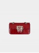 Heart Of Carat Series Rich Lady Bowknot Diamond Hardware Buckle Underarm Chain Crossbody Sweet Lolita Small Square Bag