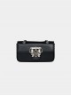 Heart Of Carat Series Rich Lady Bowknot Diamond Hardware Buckle Underarm Chain Crossbody Sweet Lolita Small Square Bag