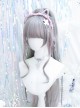 Singer Series Punk Style Pink Gray Highlights Simulation Flat Bangs Big Curly Long Hair Sweet Lolita Wig
